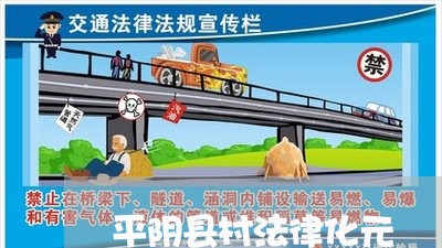 平阴县村法律化元