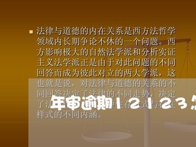 年审逾期12123怎么办