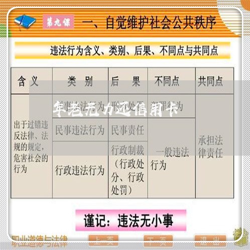 年老无力还信用卡/2023110652604