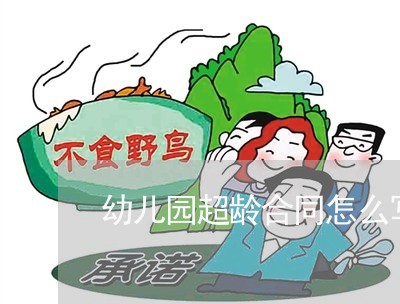 幼儿园超龄合同怎么写/2023022730695