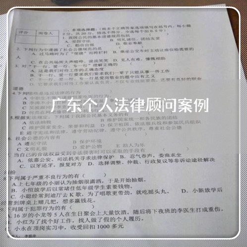 广东个人法律顾问案例/2023061730460 广东个人法律顾问案例/2023061730460