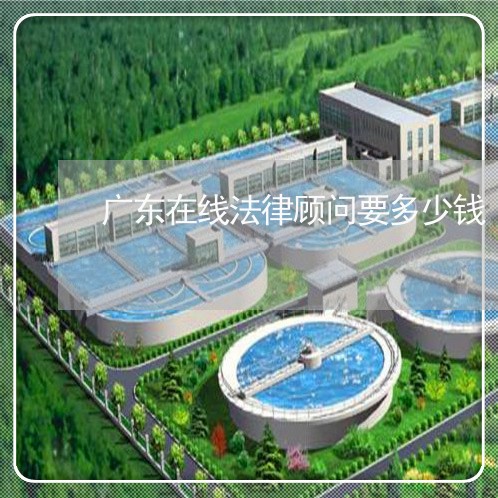 广东在线法律顾问要多少钱