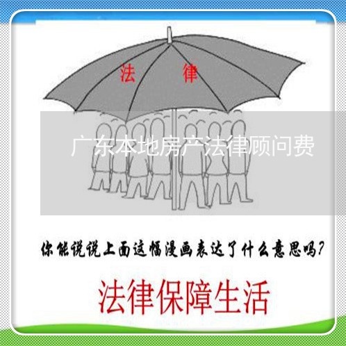 广东本地房产法律顾问费