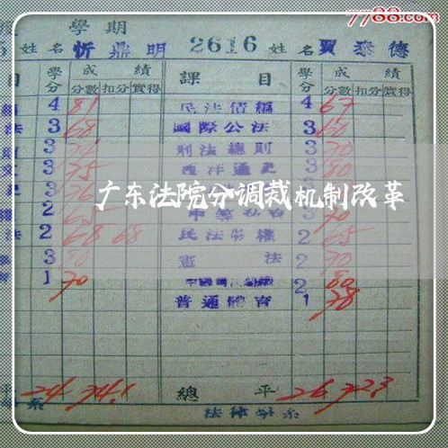 广东法院分调裁机制改革