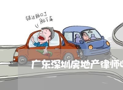 广东深圳房地产律师收费标准