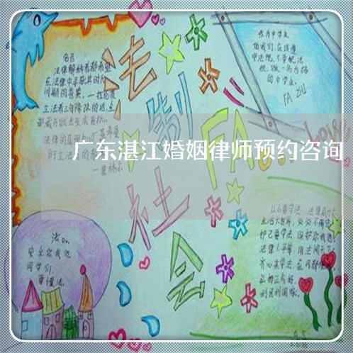 广东湛江婚姻律师预约咨询