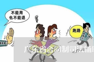 广东省合同制司法辅助人员