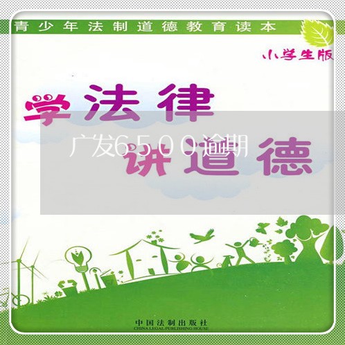 广发6500逾期