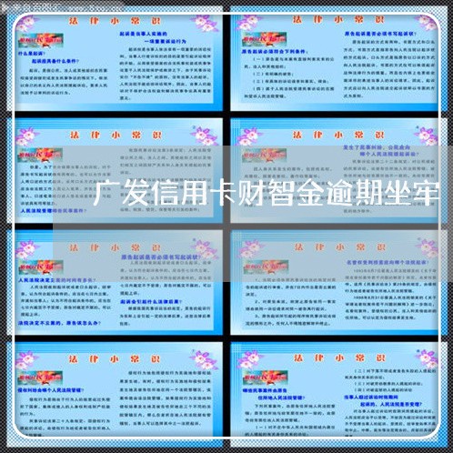 广发信用卡财智金逾期坐牢