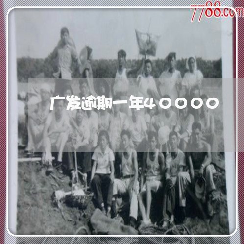 广发逾期一年40000/2023030258361