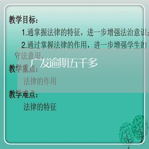 广发逾期五千多/2023071408350