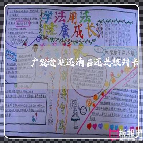 广发逾期还清后还是被封卡/2023011768280 广发逾期还清后还是被封卡/2023011768280