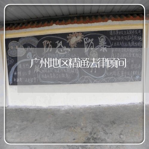 广州地区精通法律顾问 广州地区精通法律顾问