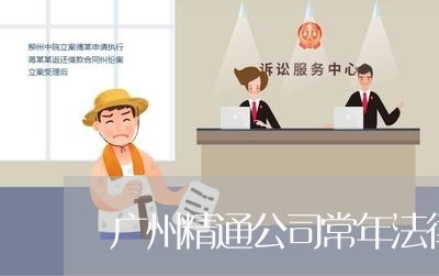 广州精通公司常年法律顾问团队