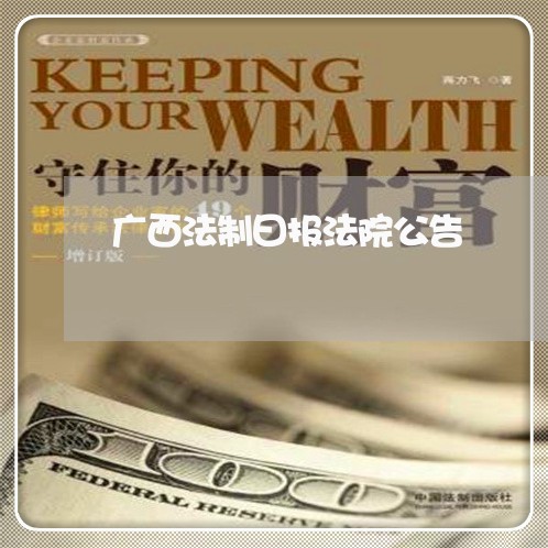 广西法制曰报法院公告 广西法制曰报法院公告