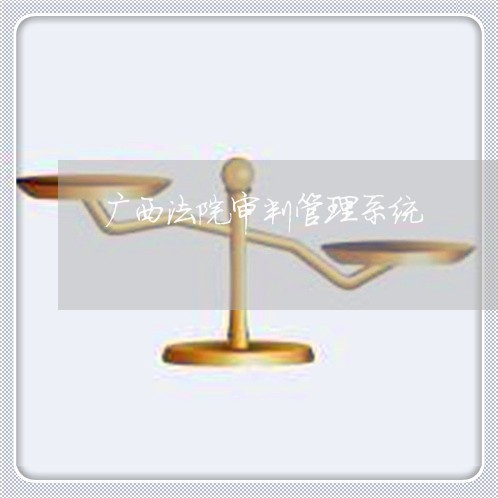 广西法院审判管理系统 广西法院审判管理系统