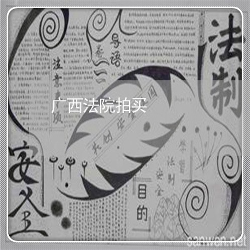 广西法院拍买 广西法院拍买