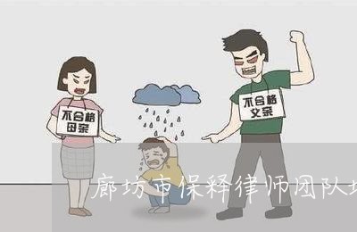 廊坊市保释律师团队地址