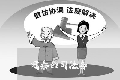 建泰公司法务 建泰公司法务
