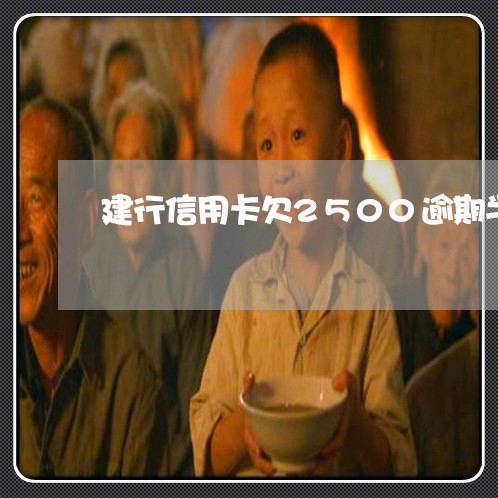 建行信用卡欠2500逾期半年