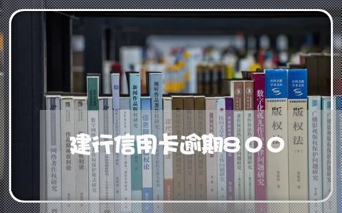 建行信用卡逾期800 建行信用卡逾期800