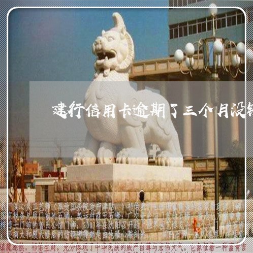 建行信用卡逾期了三个月没钱还