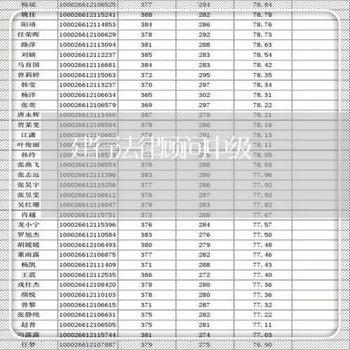 建行法律顾问中级/2023061726259