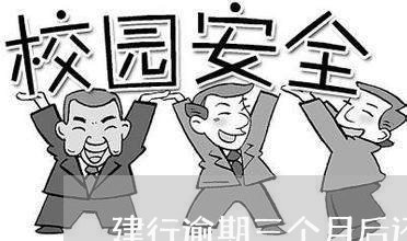 建行逾期三个月后还款