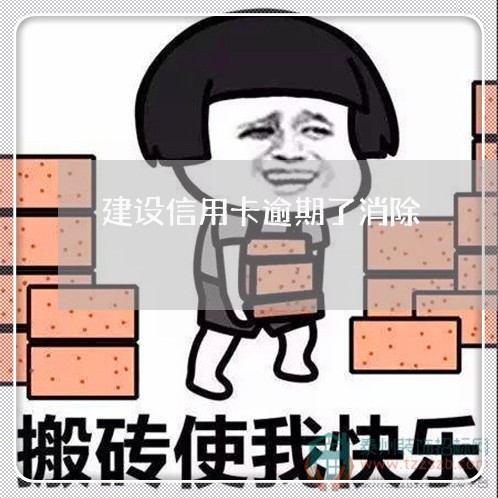 建设信用卡逾期了消除/2023061848204