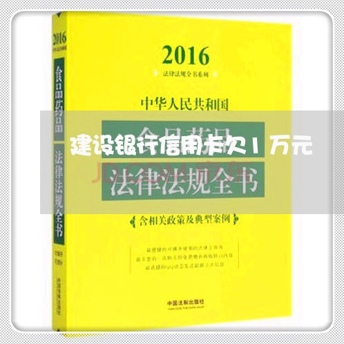 建设银行信用卡欠1万元