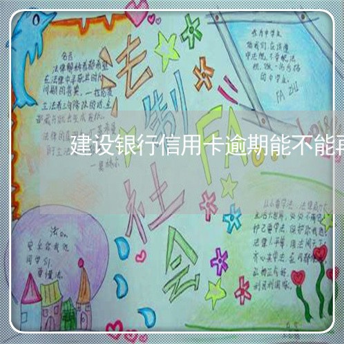 建设银行信用卡逾期能不能再办