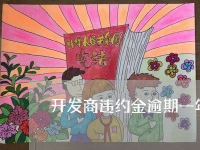 开发商违约金逾期一年