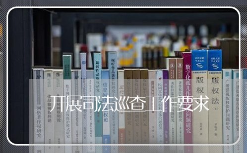 开展司法巡查工作要求 开展司法巡查工作要求