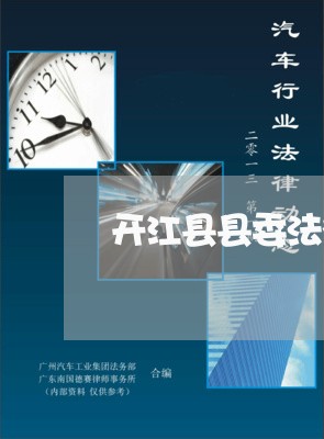 开江县县委法律顾问做什么