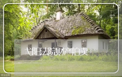 弋阳法院财产拍卖 弋阳法院财产拍卖