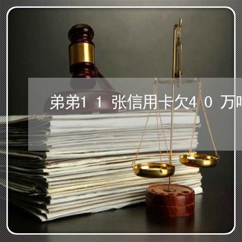 弟弟11张信用卡欠40万咋办 弟弟11张信用卡欠40万咋办