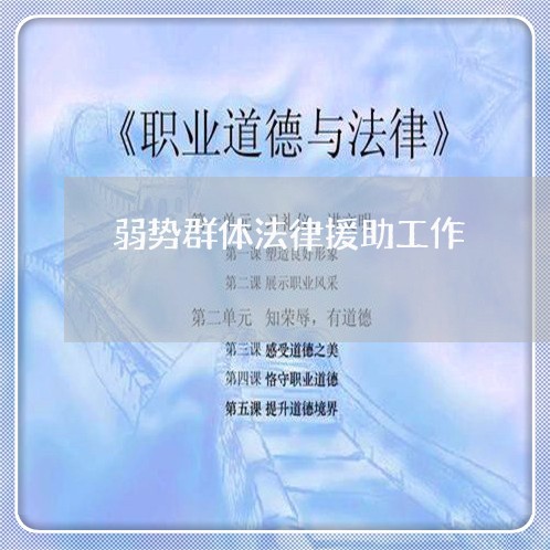 弱势群体法律援助工作