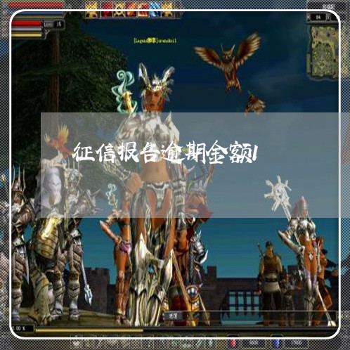 征信报告逾期金额1 征信报告逾期金额1