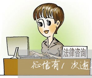 征信有1次逾期可以贷款买房吗