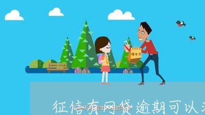 征信有网贷逾期可以消吗/2023120672694