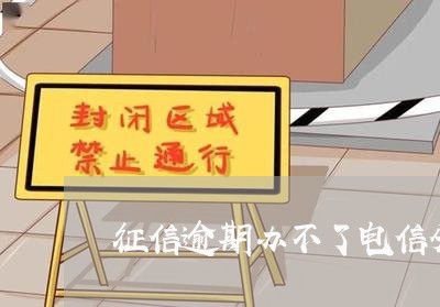 征信逾期办不了电信分期