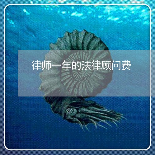 律师一年的法律顾问费