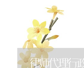 律师代理行政诉讼的范围是