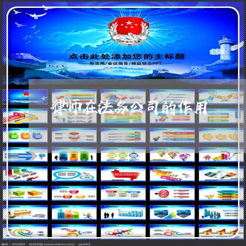 律师在法务公司的作用 律师在法务公司的作用