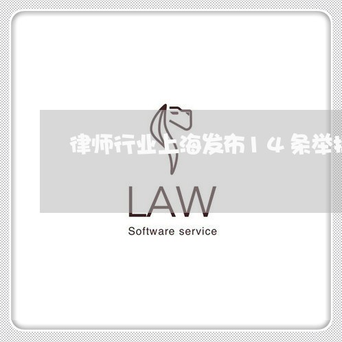 律师行业上海发布14条举措/2023032198493