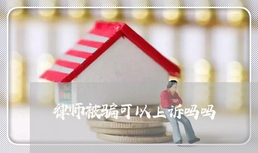 律师被骗可以上诉吗吗 律师被骗可以上诉吗吗