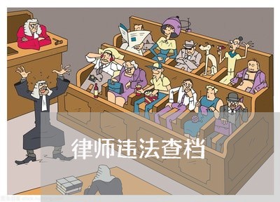 律师违法查档