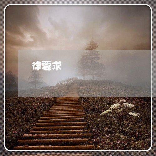 律要求