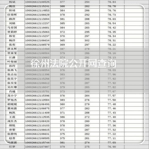 徐州法院公开网查询 徐州法院公开网查询