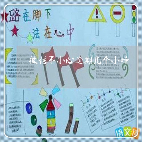 微信不小心逾期几个小时 微信不小心逾期几个小时
